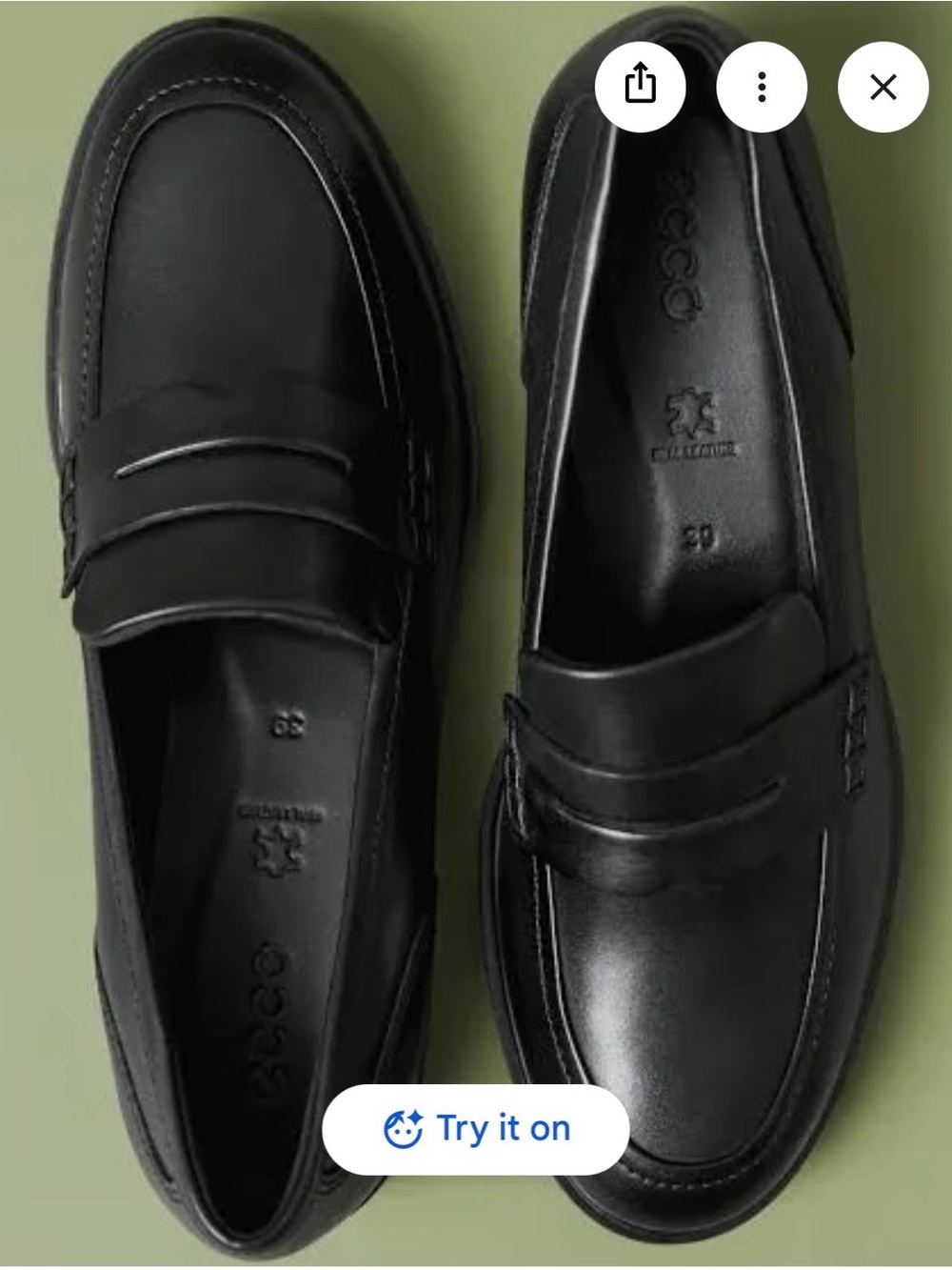 ECCO Women’s Leather Penny Loafers